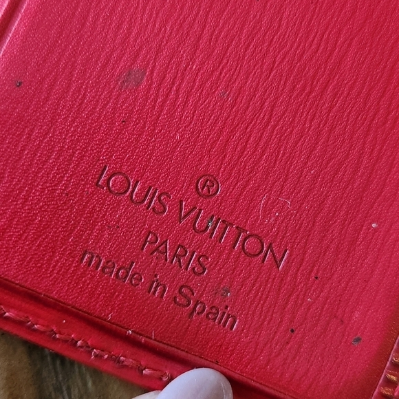 Louis Vuitton Pocket Organizer Wallet - Red Epi Leather - Picture 6 of 10